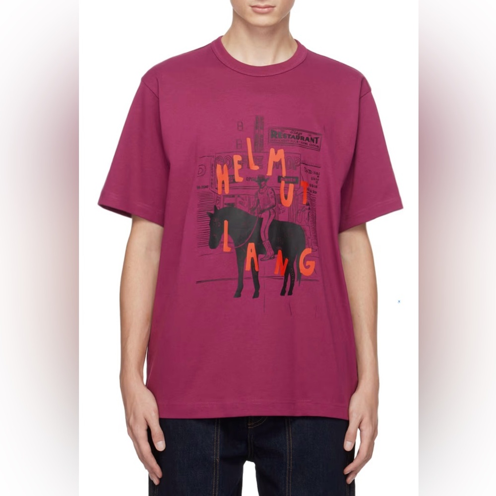 NWT Helmut Lang Sargent cowboy capsule tee XL